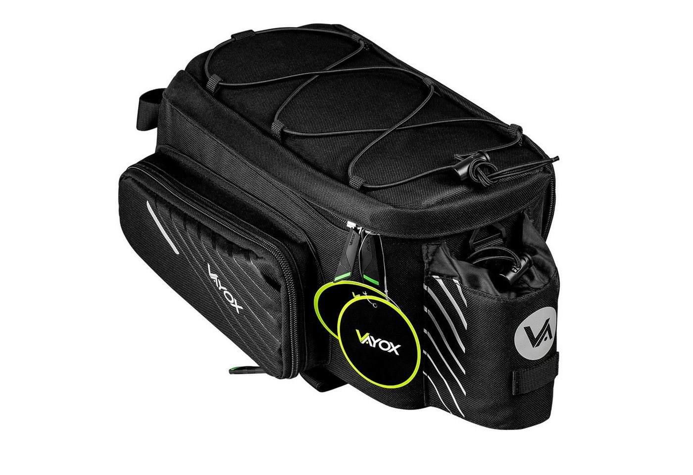 Vayox Fahrradtasche 12-Liter für den Gepäckträger wasserdicht, Reflektierende Elemente Bild 3