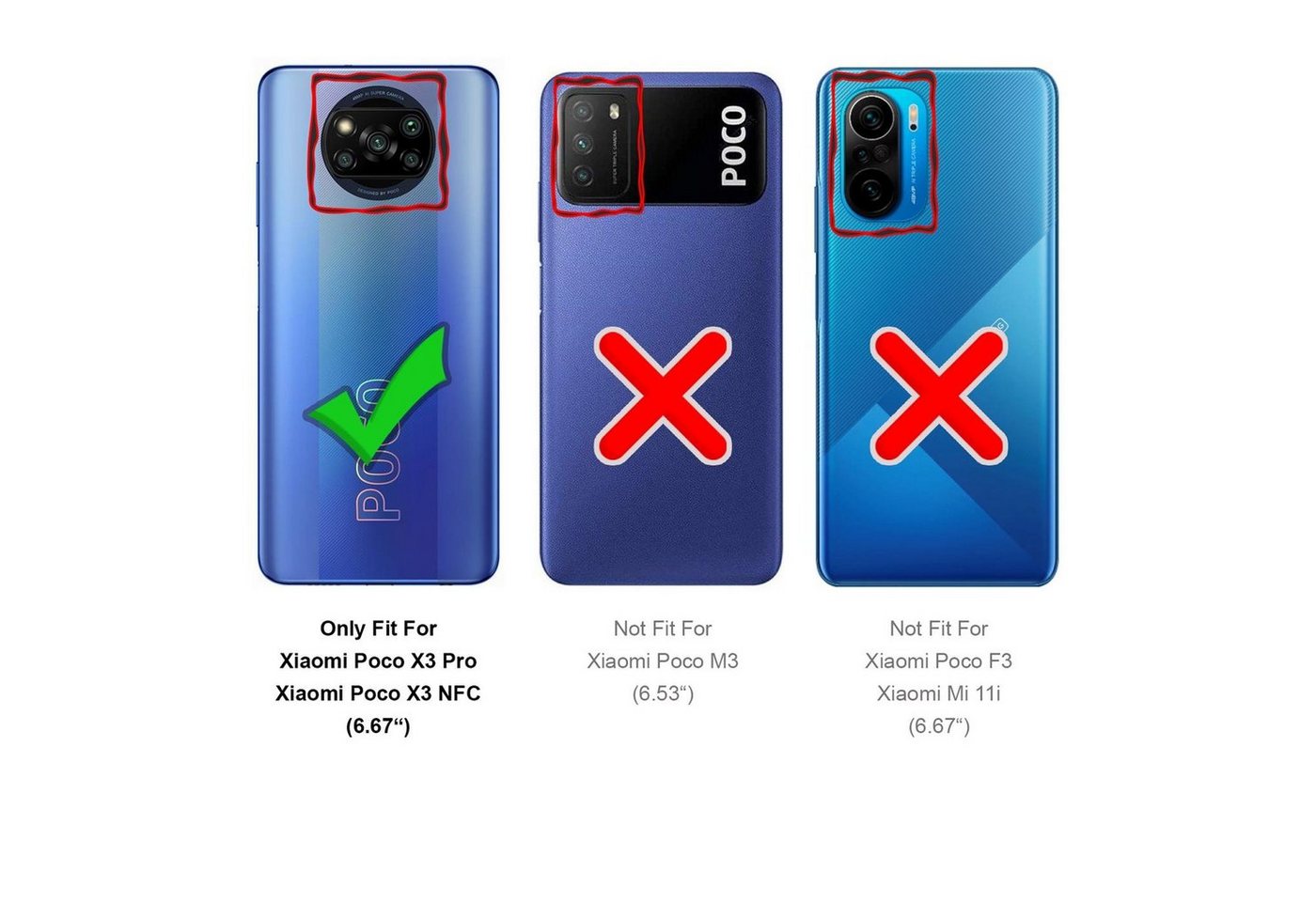 CoolGadget Schutzfolie Panzerfolie für Poco X3 / X3 Pro, (Spar-Set 4in1, 2x Displayschutz, 2x Kameraschutz), Panzerglas Schutzfolie für Xiaomi Poco X3 / X3 Pro Folie Bild 3