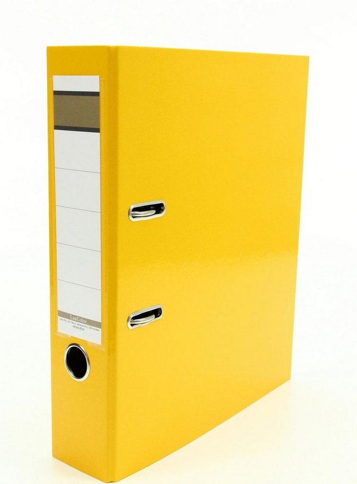Livepac Office Aktenordner 10x Livepac Caribic Glanz-Ordner / DIN A4 / 75mm breit / Farbe: gelb
