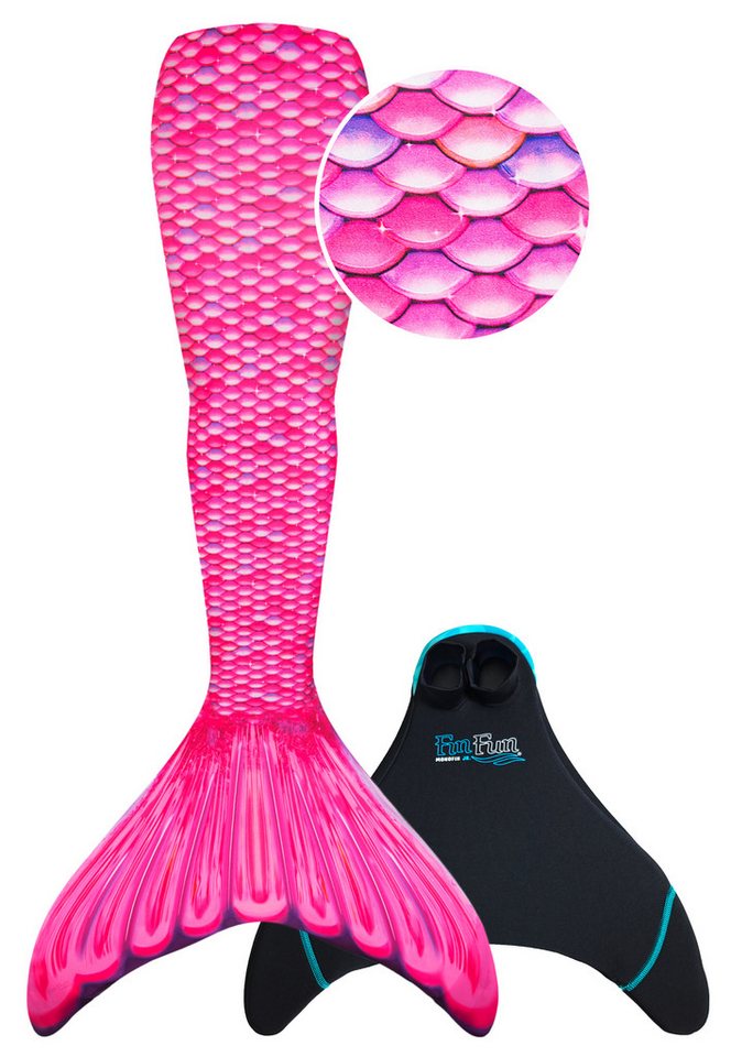Fin Fun Monoflosse Fin Fun Meerjungfrauenflosse in Kinder Größen - Malibu Pink Bild 2