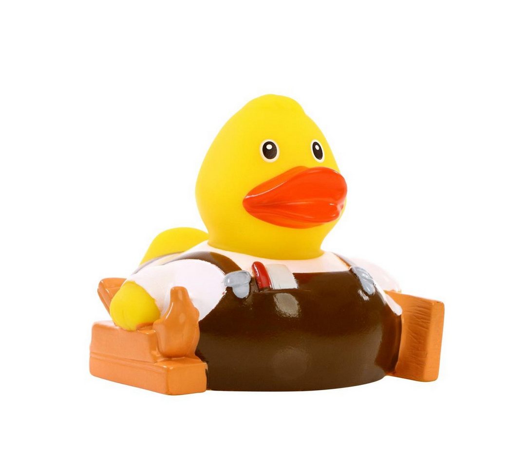 mbw Grußkarten Tischler – Quietscheente - Badeente - ca. 8 cm gross