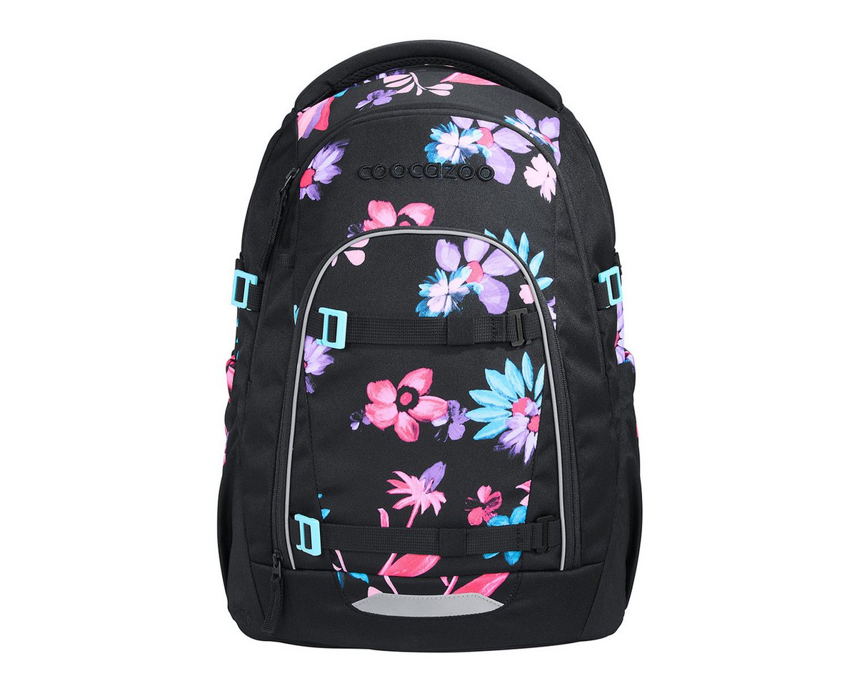 coocazoo Schulranzen Schulrucksack-Set MATE Floral Artnight 2-teilig (2-teilig), ergonomisch, Körpergröße: 135 - 180 cm, Easy-Grow-System Bild 2