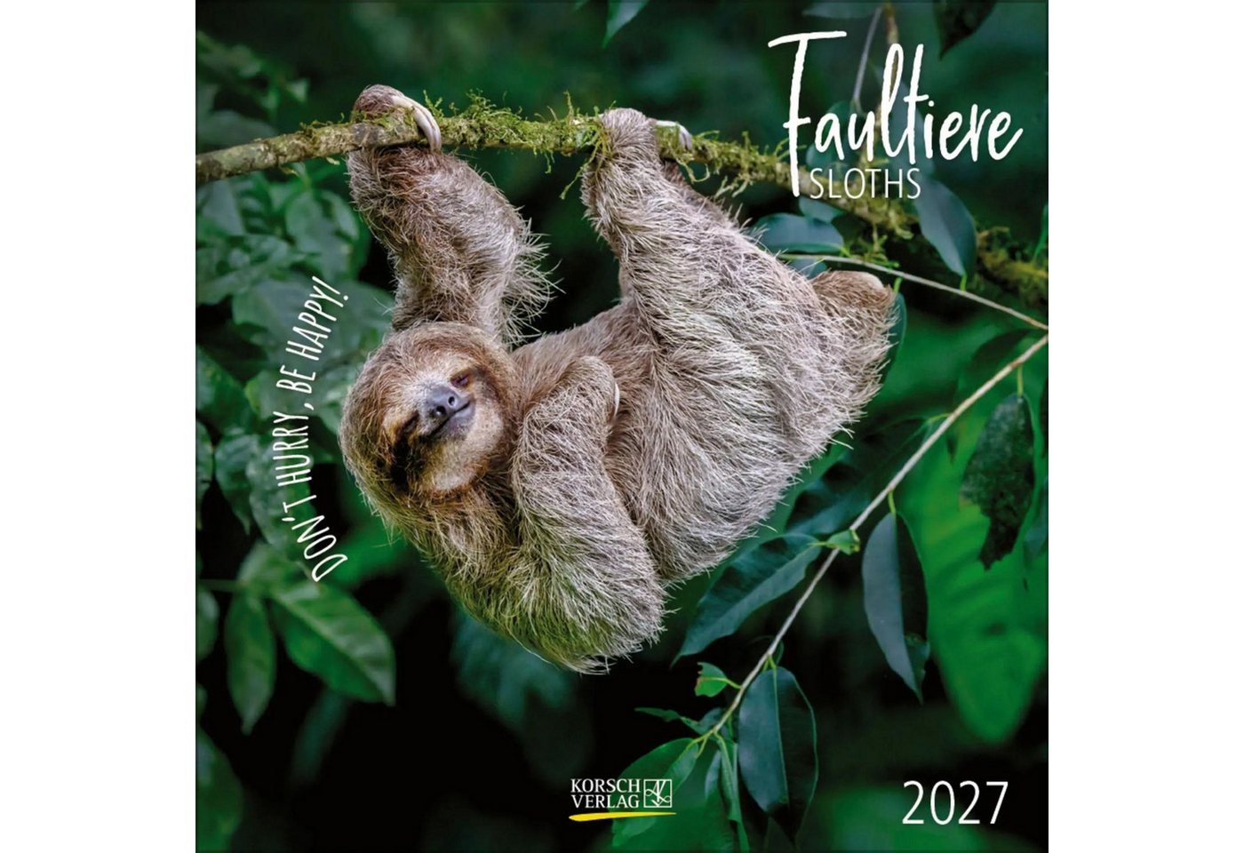 Korsch Verlag Wandkalender Faultier 2027 Bild 2