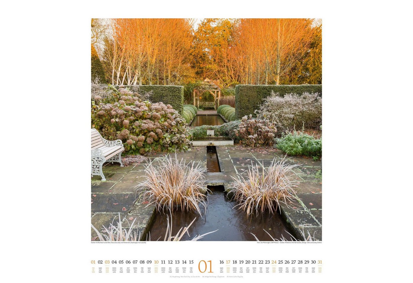 Ackermann Wandkalender Paradiesische Gärten Kalender 2027 Bild 5