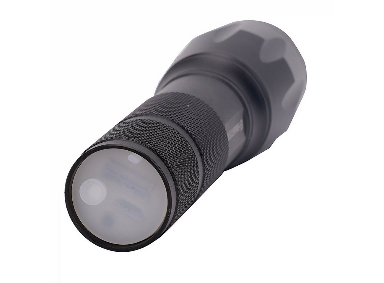 Casativo LED Taschenlampe Cree LED-Taschenlampe 260lm mit Powerbank 200m Reichweite IP44 (1-St., 1er-Set & 2er-Set), wiederaufladbar, Zoom & USB, Notfallmodi