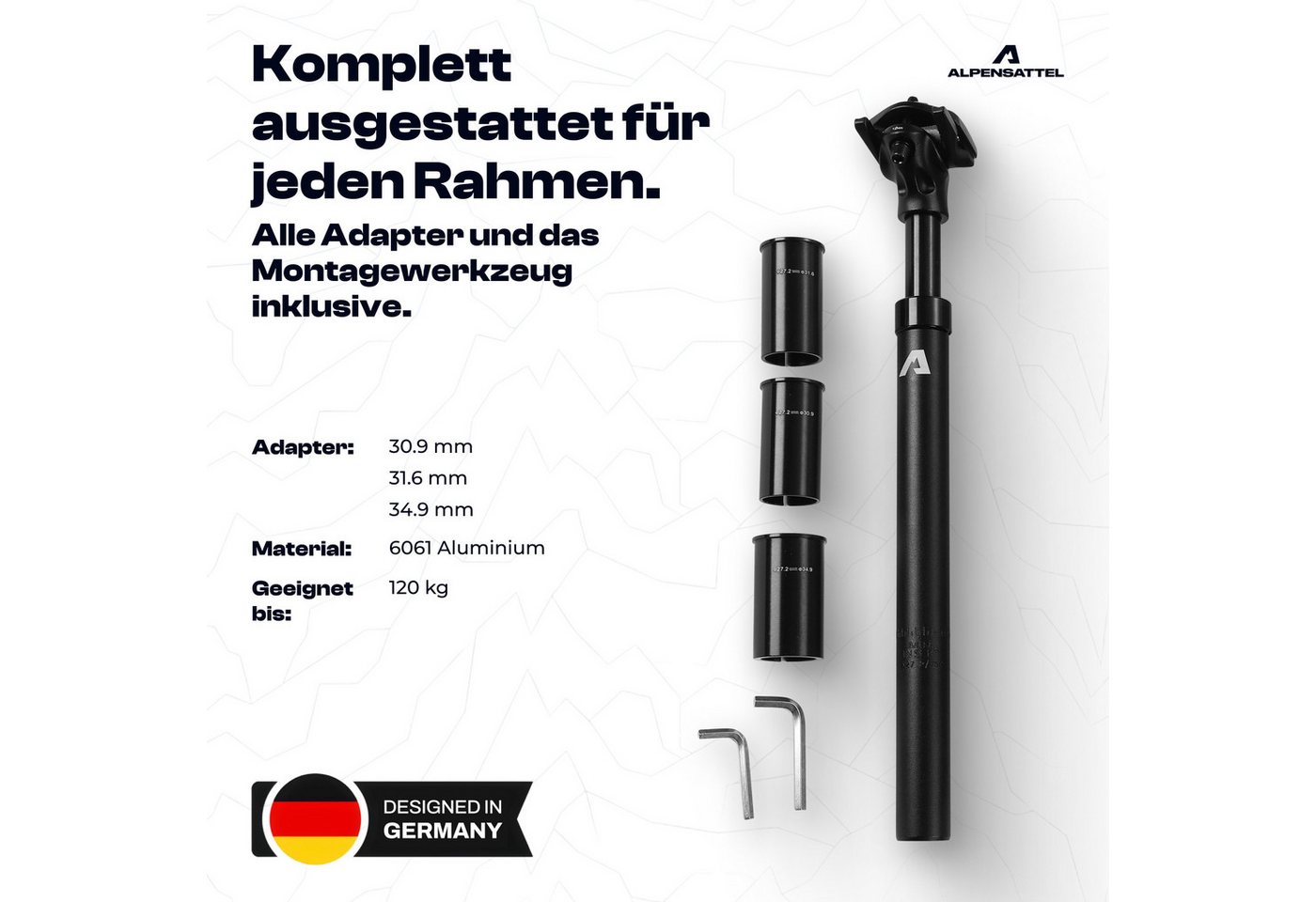Alpensattel Federsattelstütze Sattelstütze Bild 2