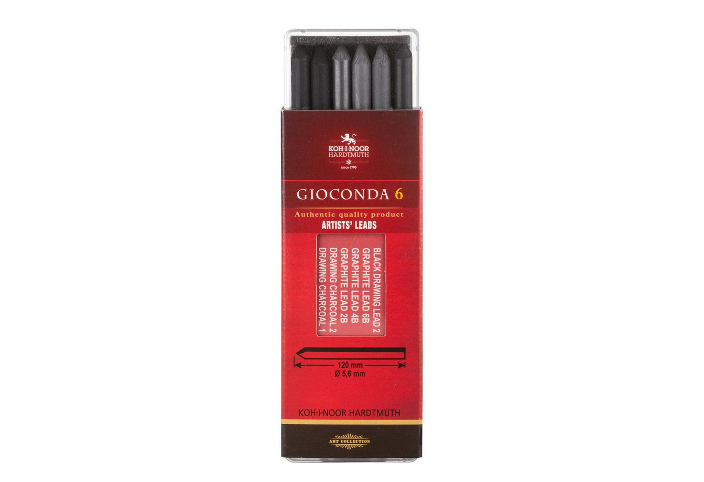 KOH-I-NOOR Buntstift KOH Farbminen 5,6 mm x120 mm MixII 6er