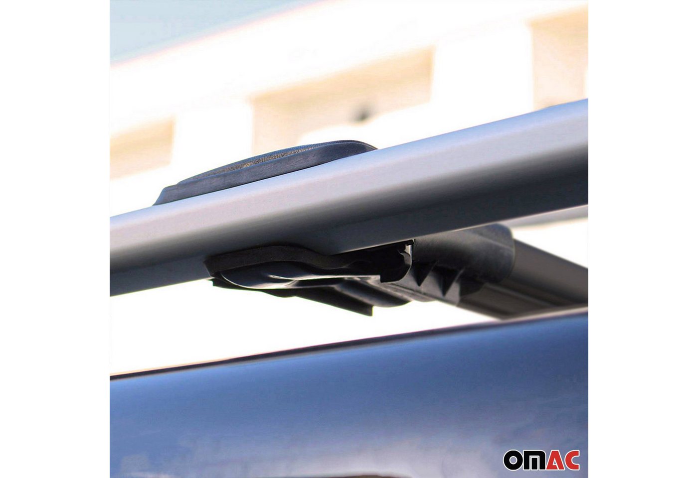 OMAC Dachträger Gepäckträger für Mercedes Vito Viano W639 Relingträger Alu Schwarz 2x (2-St), Wasserbeständig,Abnehmbar,Multifunktional,Leichtgewichtig Bild 5