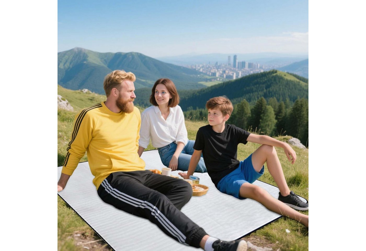 FELIXLEO Isomatte Alufolie Isoliermatte Wasserdichte Campingmatte, (1-tlg) Bild 4