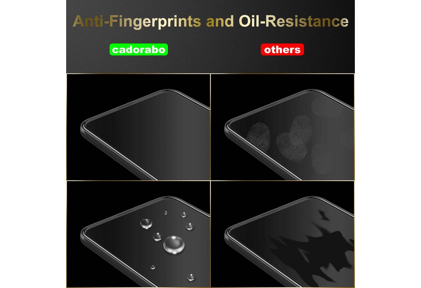 Cadorabo Schutzfolie für Samsung Galaxy A52 (4G / 5G) / A52s Schutzfolie, (3-St), 3x Schutzglas Panzer Folie (Tempered) Display Schutzfolie 3D Touch