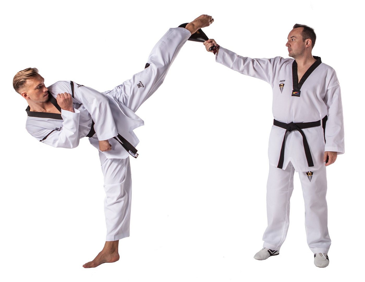 KWON Schlagpolster Single Hand Mitt Schlagkissen Taekwondo Pratze Schlagmitt, 43cm, TKD, Kampfsport, mit Handschlaufe, Schlagpratze, Profi Bild 4