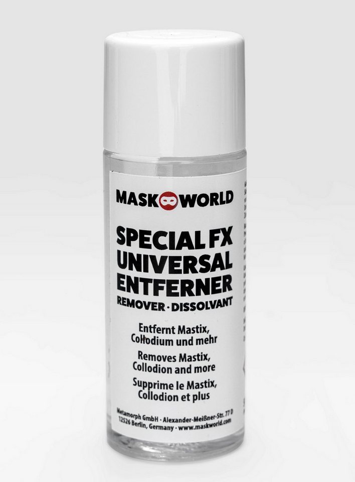 Maskworld Theaterschminke SFX Universal Entferner 50 ml, Entfernt Collodium, Mastix und mehr