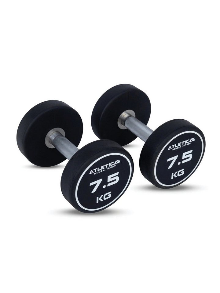 ATLETICA Kurzhantel Polyurethan Rundhanteln Paar, 2,5 kg - 40 kg, Extrem robust Bild 5