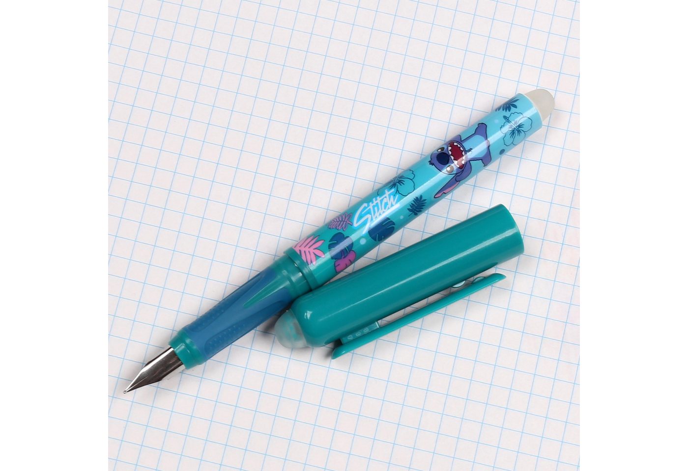 Disney Kugelschreiber DISNEY Stitch Radierbarer Stift, Kugelschreiber, blaue Tinte, löschbar Bild 4