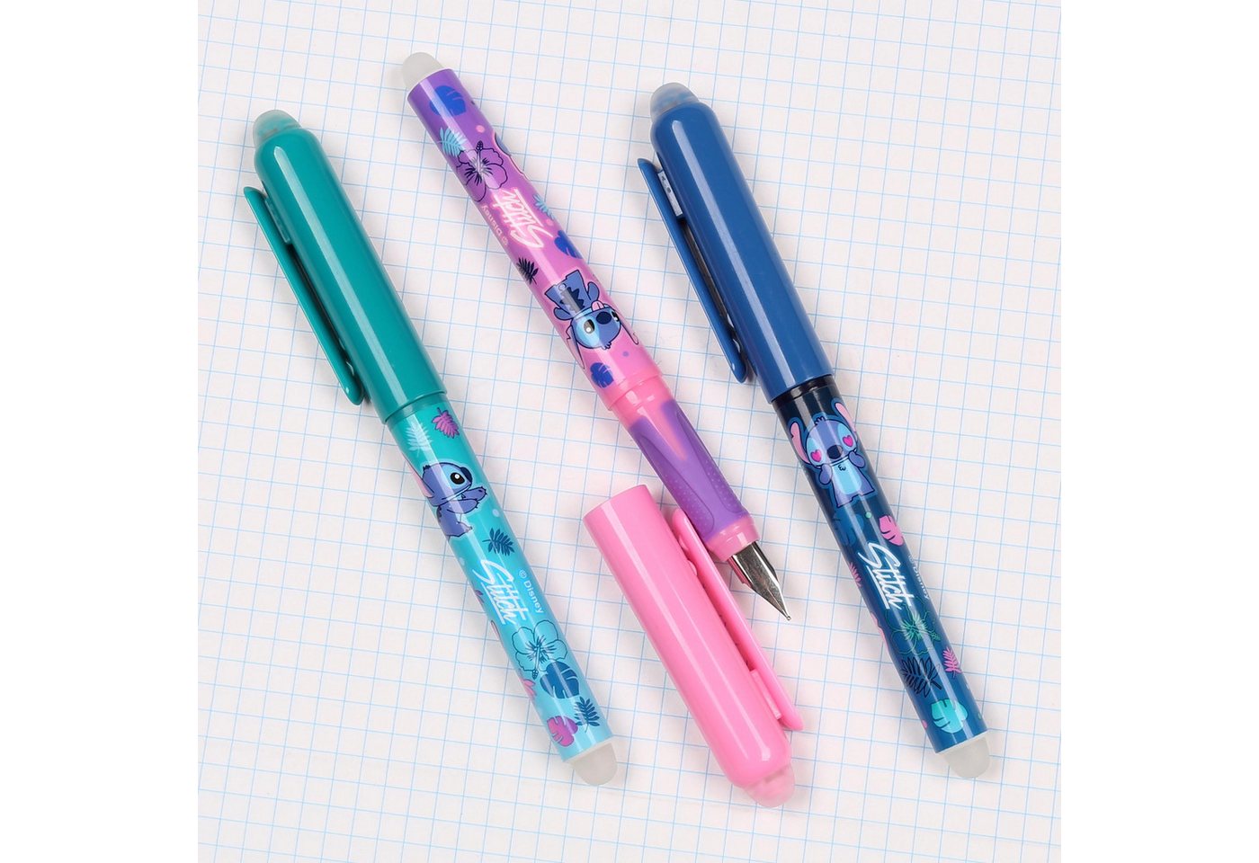 Disney Kugelschreiber DISNEY Stitch Radierbarer Stift, Kugelschreiber, blaue Tinte, löschbar Bild 5