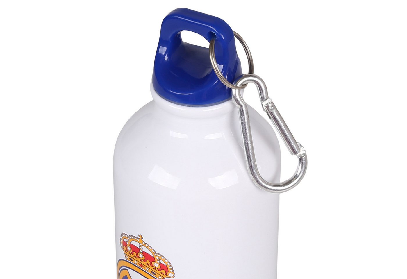 Real Madrid Trinkflasche Real Madrid Aluminium Thermoflasche weiß, mit Karabiner 500ml Bild 4