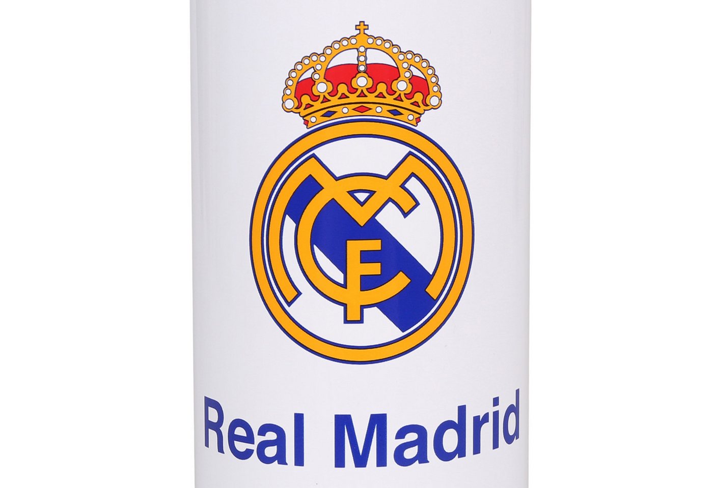 Real Madrid Trinkflasche Real Madrid Aluminium Thermoflasche weiß, mit Karabiner 500ml Bild 5