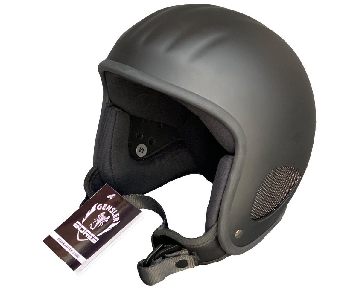 Bores Motorradhelm Bores-Gensler SRM3 Slight Jethelm schwarz-matt (1er Set), jethelm für motorrad