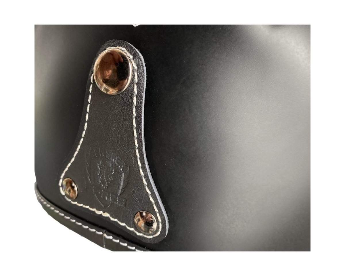 Bores Motorradhelm Bores-Gensler SRM3 Slight Jethelm schwarz-matt (1er Set), jethelm für motorrad Bild 2