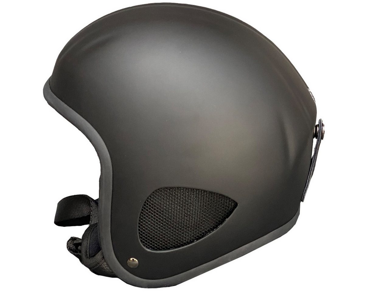 Bores Motorradhelm Bores-Gensler SRM3 Slight Jethelm schwarz-matt (1er Set), jethelm für motorrad Bild 3