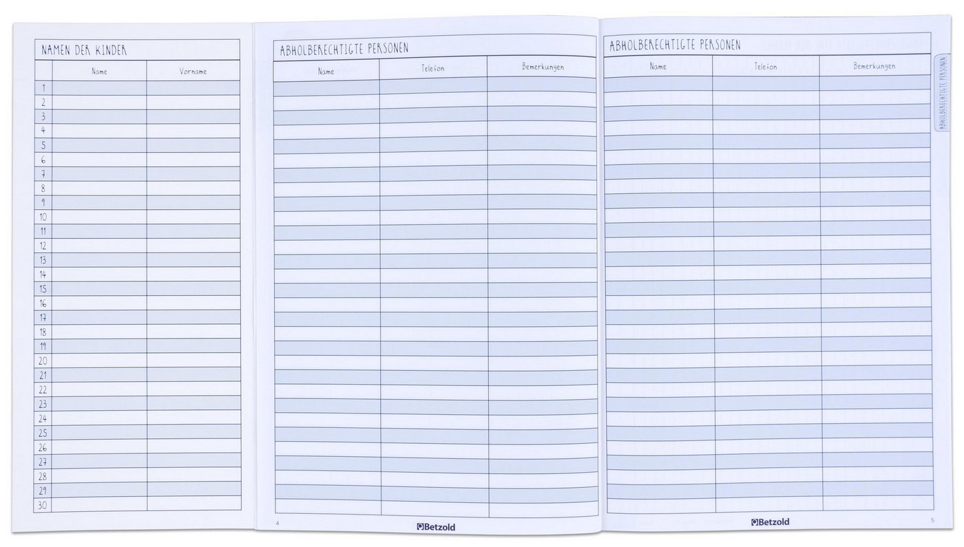 Betzold Lehrerkalender Kita-Gruppentagebuch Bild 4