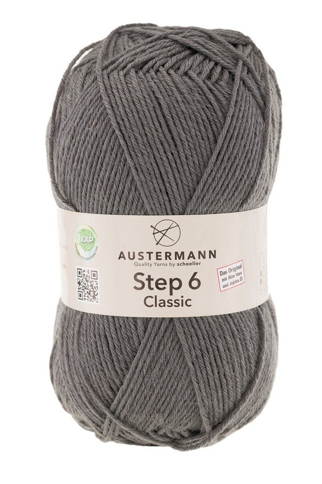 Austermann Step 6-fach Uni Häkelwolle, 410 m, Garn mit EXP Ausrüstung, kaschmierartiger Griff Bild 2