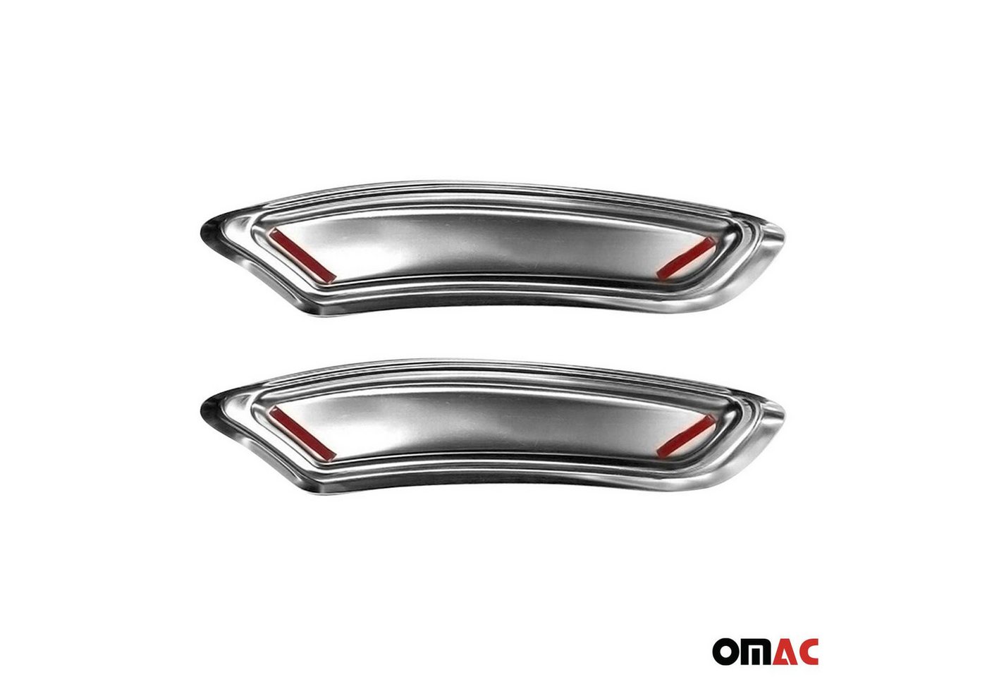 OMAC Zierleisten-Aufkleber Stoßstangen Auspuffrahmen für VW Passat B8 2014-2019 Edelstahl Chrom, (2tlg), Langlebig,Einfache Reinigung,Einfache Installation,Rostbeständig Bild 5