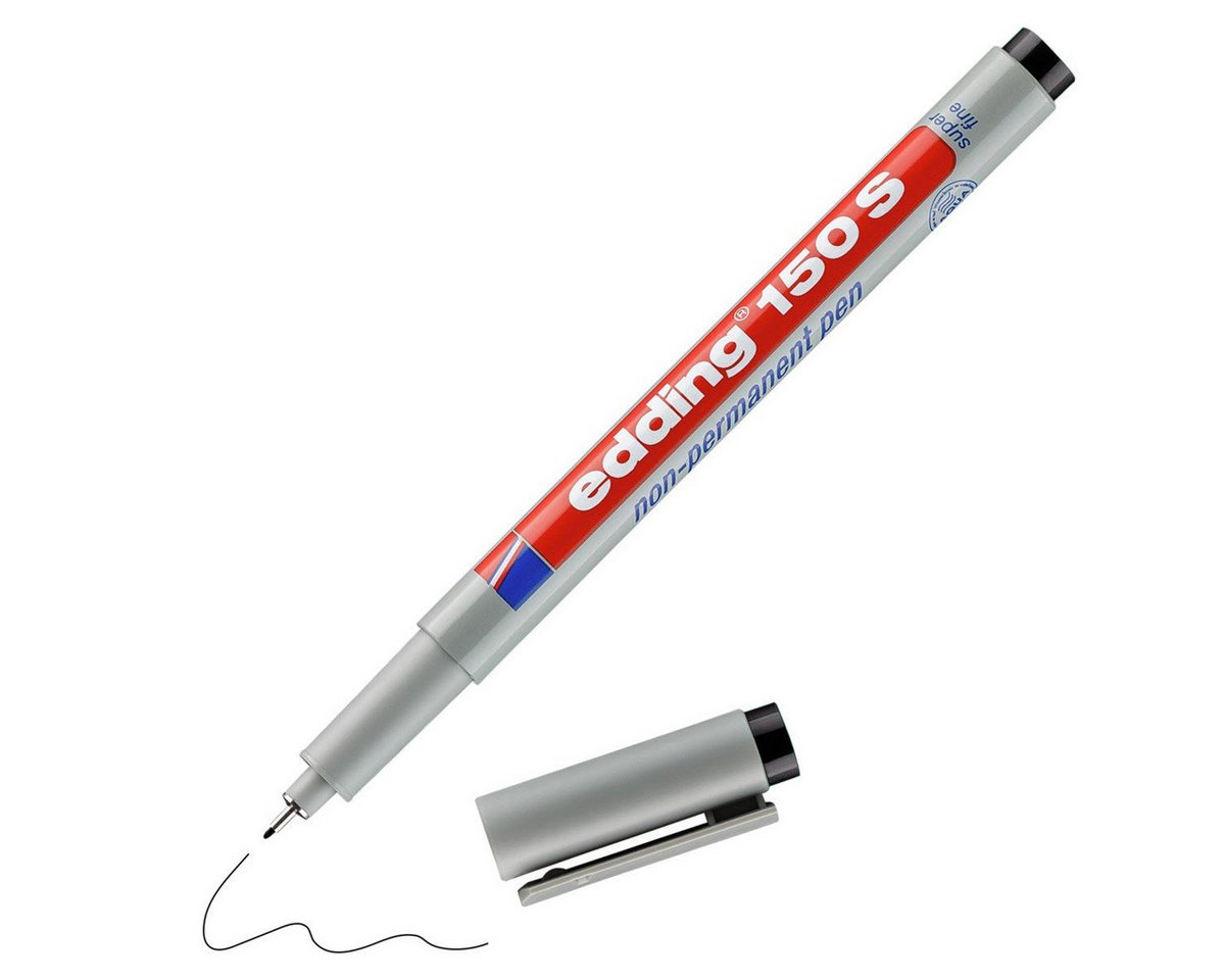 edding Marker edding 150 S Folienschreiber Schwarz – Non-Permanent 0,3 mm