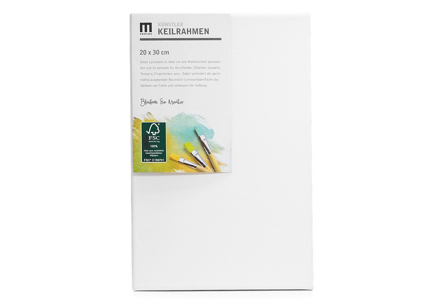 M MERCEO Leinwand, 14er Set Leinwand (13x18 bis 40x50cm) Baumwolle auf Keilrahmen