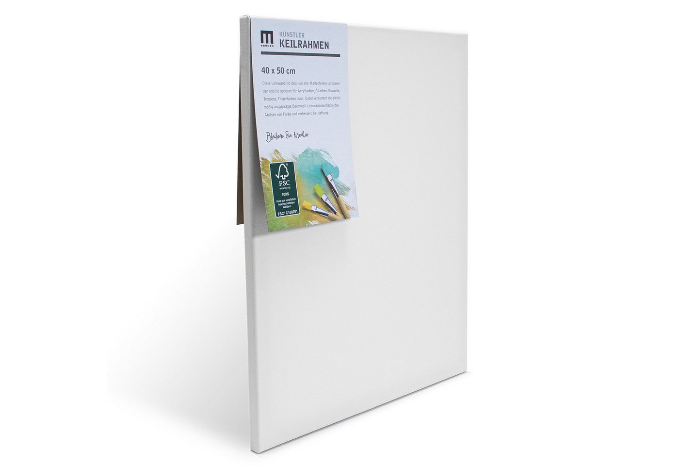 M MERCEO Leinwand, 14er Set Leinwand (13x18 bis 40x50cm) Baumwolle auf Keilrahmen Bild 4