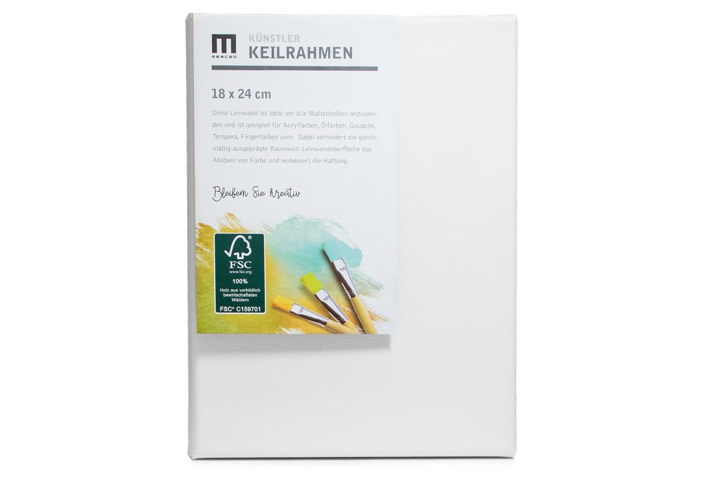 M MERCEO Leinwand, 14er Set Leinwand (13x18 bis 40x50cm) Baumwolle auf Keilrahmen Bild 5