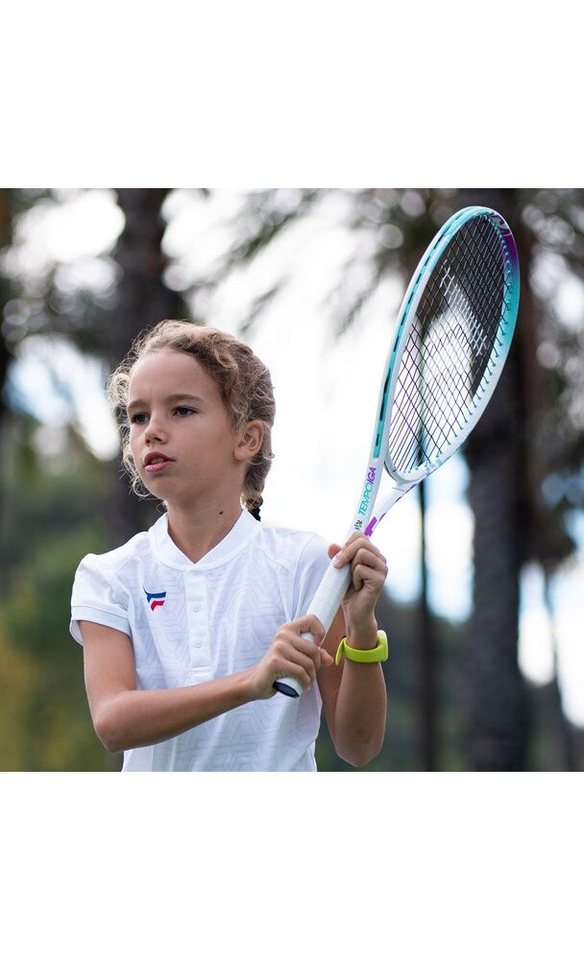 Tecnifibre Tennisschläger Tempo Iga 23in/200g (6-9 Jahre) 2025 weiss/violett - besaitet Bild 4