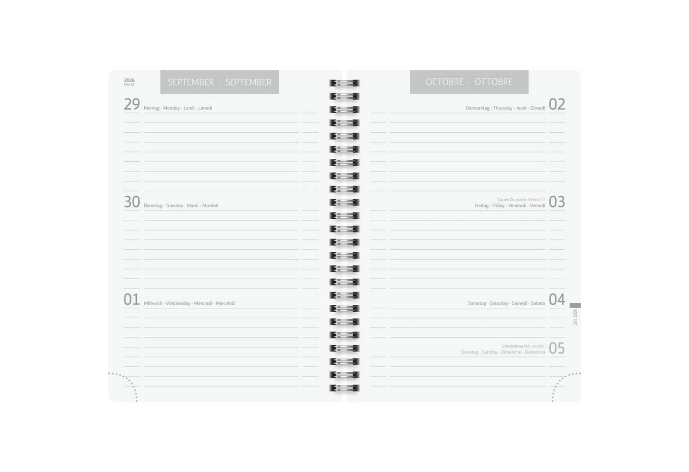 Baier & Schneider Schülerkalender Schülerkalender 2026/2027 "ZENart", A5, Kunststoff Bild 3