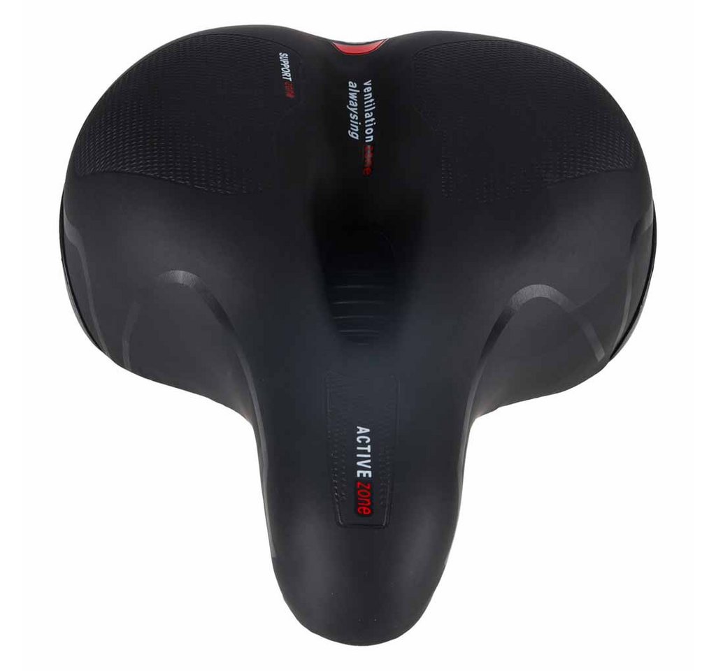 Ikonka Fahrradsattel Fahrradsattel Komfort Schaum mit Federung und Reflektor für Stadt (Fahrradsattel Komfort mit Federung, Fahrradsattel mit Federung, Schaumpolsterung und Reflektorstreifen), Ergonomisch, gefedert, Schaumpolsterung, Reflektorstreifen Bild 5