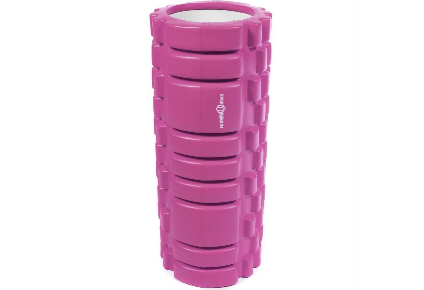 Sporttrend 24 Massagerolle Faszienrolle mit Noppen Pink 33 x 14 cm, Massagerolle Yogarolle Pilatesrolle Schaumstoffrolle Bindegewebsrolle