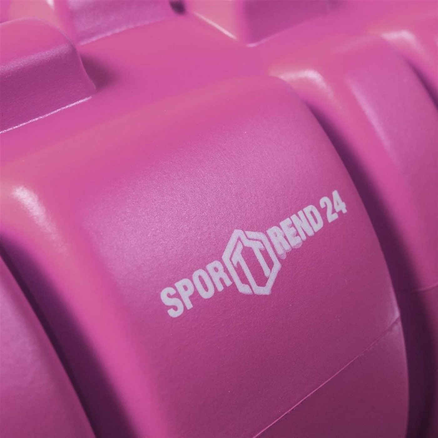 Sporttrend 24 Massagerolle Faszienrolle mit Noppen Pink 33 x 14 cm, Massagerolle Yogarolle Pilatesrolle Schaumstoffrolle Bindegewebsrolle Bild 2