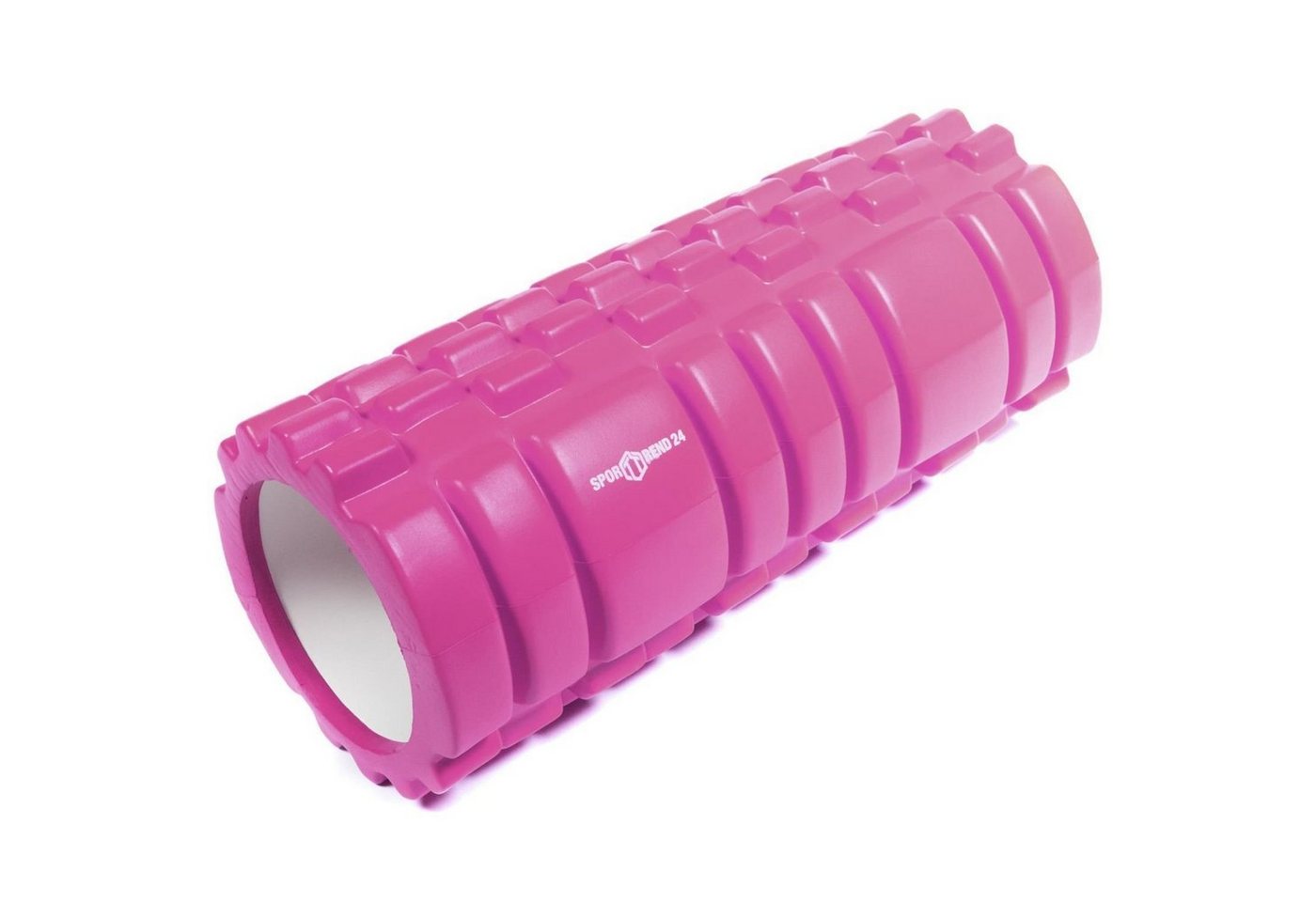 Sporttrend 24 Massagerolle Faszienrolle mit Noppen Pink 33 x 14 cm, Massagerolle Yogarolle Pilatesrolle Schaumstoffrolle Bindegewebsrolle Bild 3