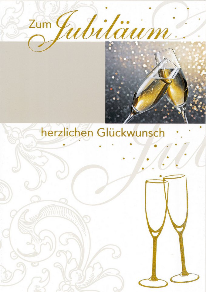 BSB Grußkarten Jubiläum - A4 - Glückwunschkarte im Format 21 x 29,7 cm mit