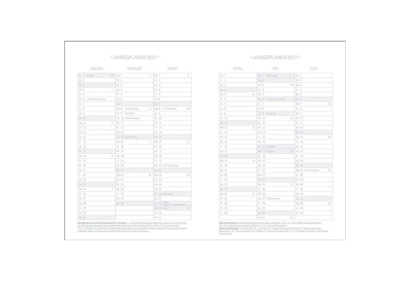 HEYE Taschenkalender Design Diary Japan 2027 Bild 4