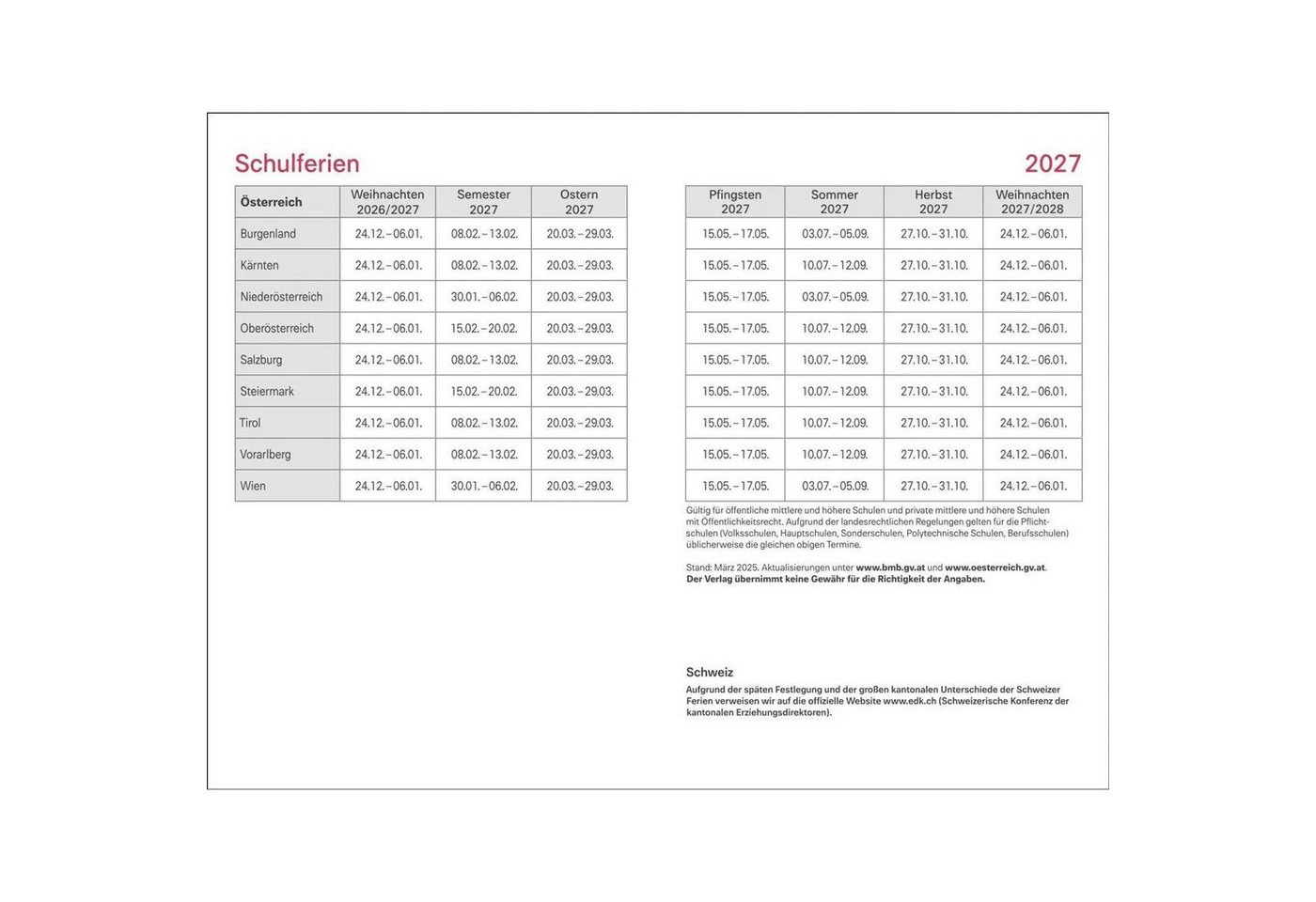 HEYE Taschenkalender Rentner Kalenderbuch A6 2027