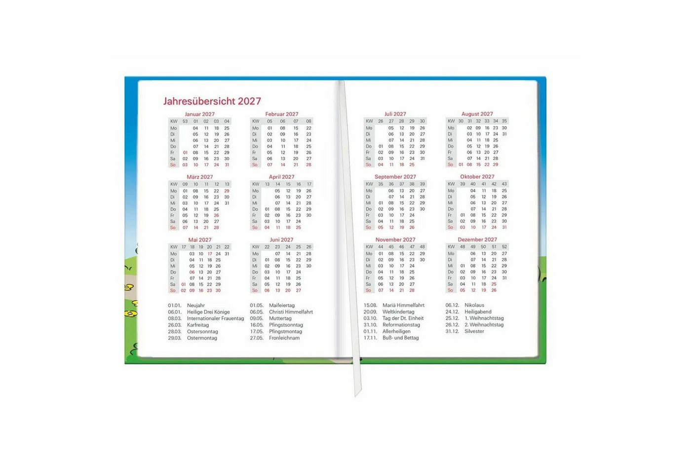 HEYE Taschenkalender Rentner Kalenderbuch A6 2027 Bild 2