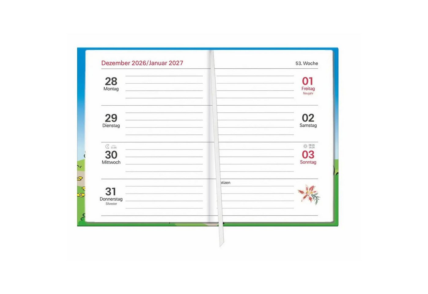 HEYE Taschenkalender Rentner Kalenderbuch A6 2027 Bild 3