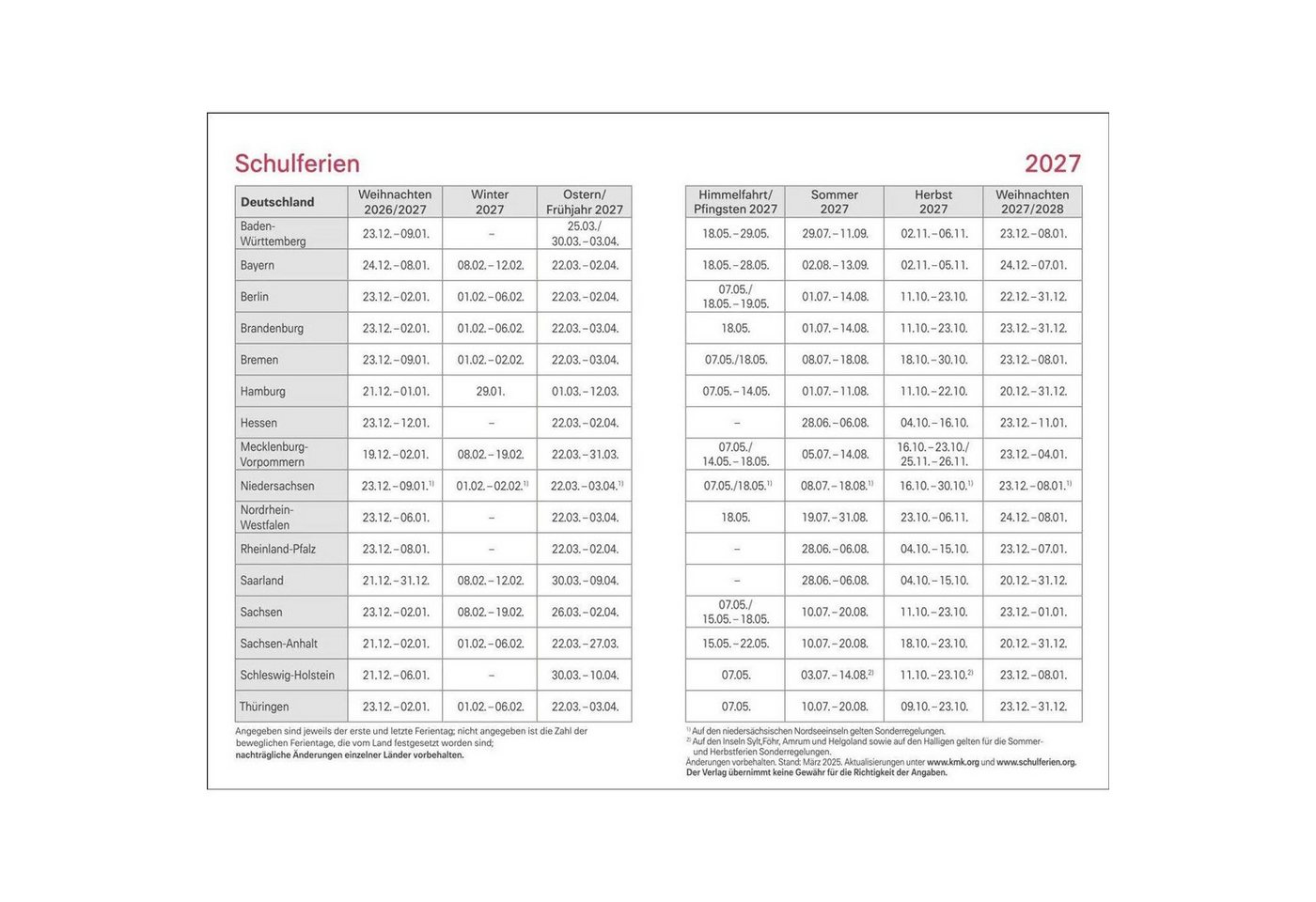 HEYE Taschenkalender Rentner Kalenderbuch A6 2027 Bild 4