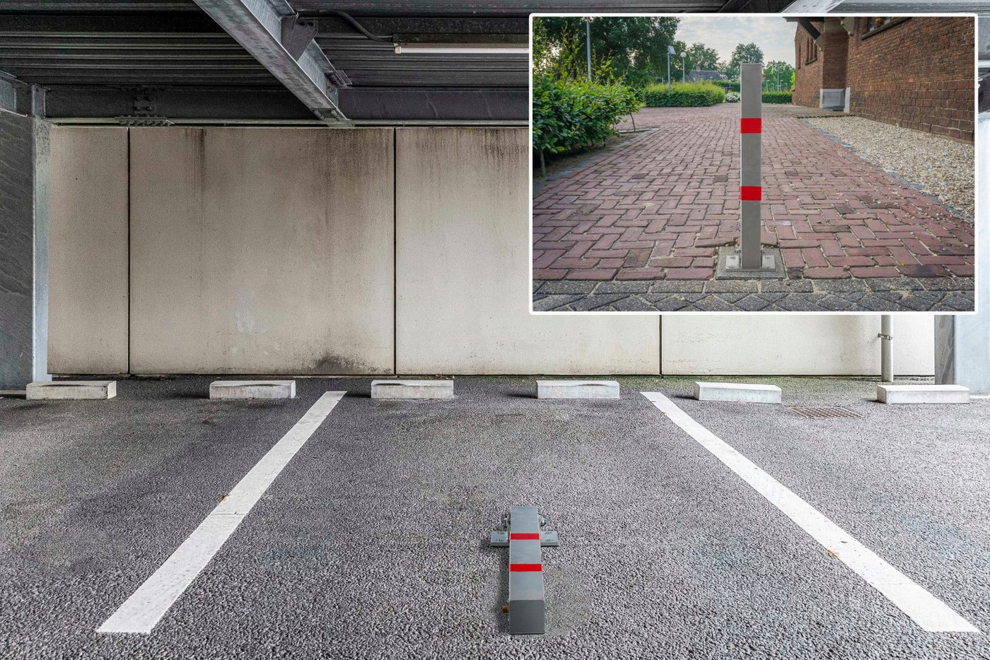 Stagecaptain Absperrpfosten PPP-70 SR Parkpfosten - Extra stabile Parksperre aus Stahl (1-tlg., inkl. Parkpfosten und Schlüssel), Stationäre Absperrung für Parkplätze Bild 4