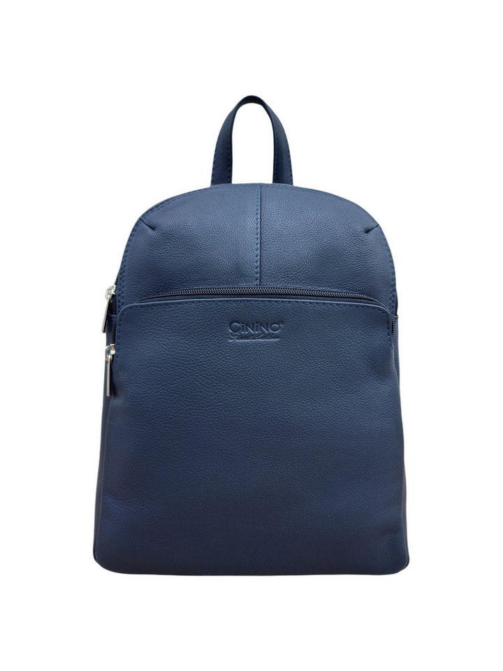 Cinino Cityrucksack C6104, Damen City-Rucksack aus echtem Rindleder Bild 2
