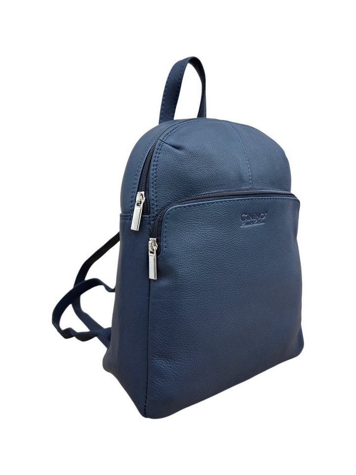 Cinino Cityrucksack C6104, Damen City-Rucksack aus echtem Rindleder Bild 4