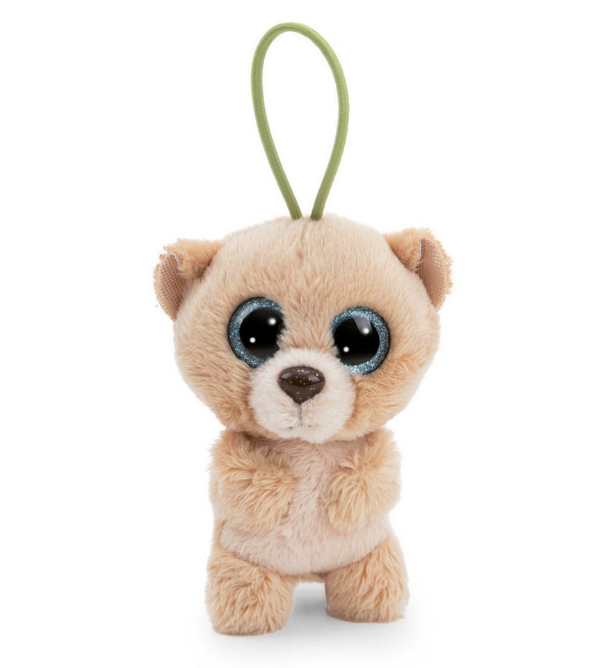 Nici Schultüte Glubschis Kuscheltier Anhänger 9 cm Bär Bonno Schlüsselanhänger, als Back to School Geschenk, mit großen Glitzeraugen im Schulranzen