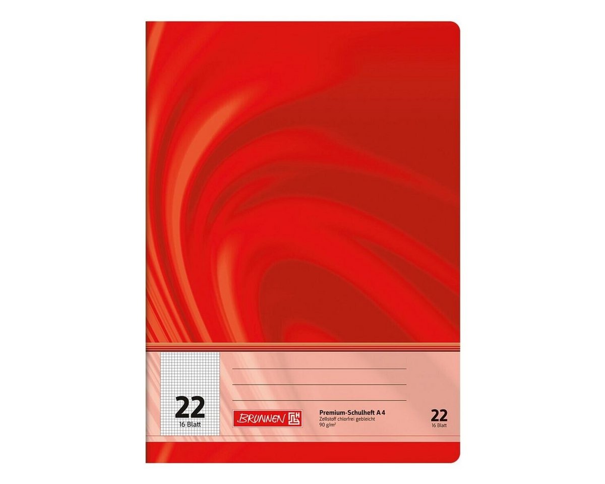 BRUNNEN Schulheft Vivendi, A4, kariert (Lineatur 22), 16 Blatt, ungelocht Bild 2