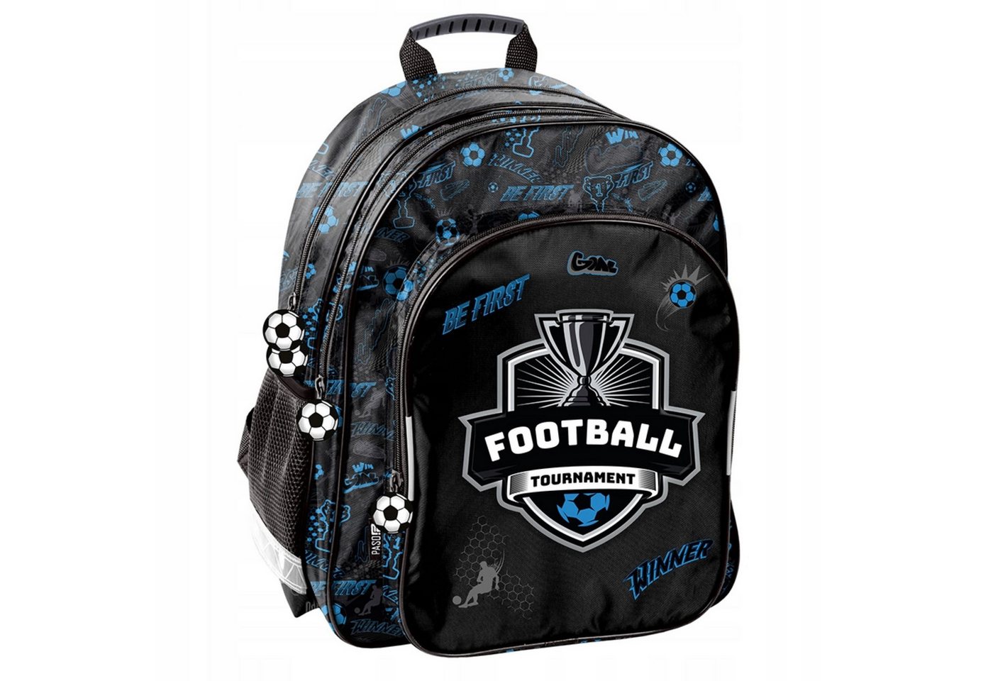 Festivalartikel Schulrucksack Schulrucksack Fußball Design 1-3 Klasse Jungen, Wasserfest, Leicht