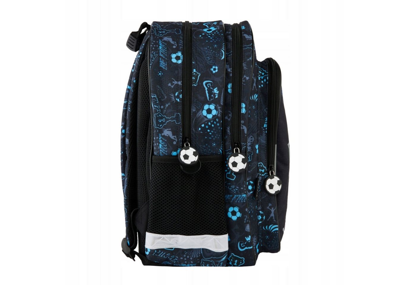 Festivalartikel Schulrucksack Schulrucksack Fußball Design 1-3 Klasse Jungen, Wasserfest, Leicht Bild 2